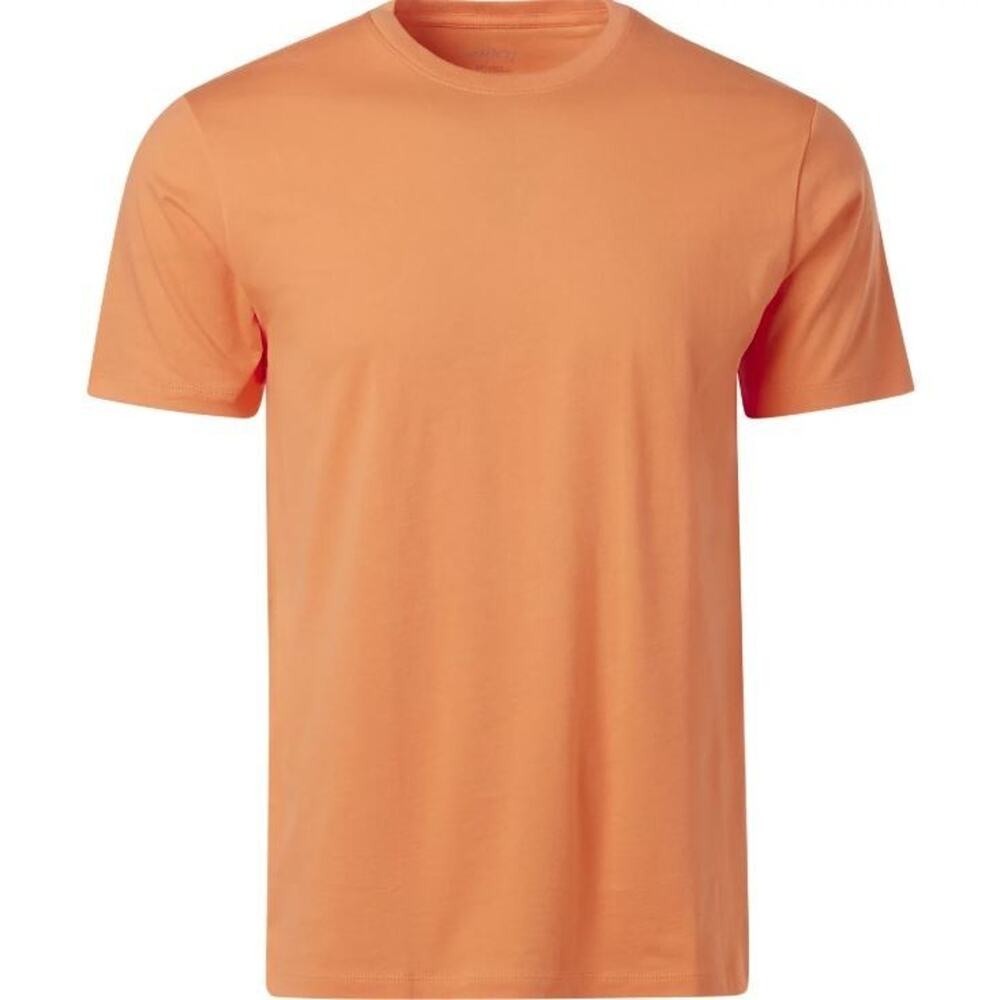 BCG Men's Melange Short Sleeve Jersey Crew Neck T-Shirt in Tangerine Tango 2XL